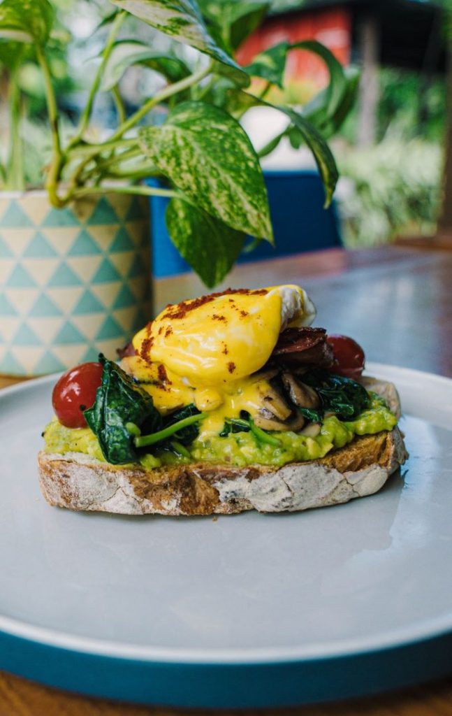 Avocado toast brunch at Colabo Cafe Jimbaran Bali