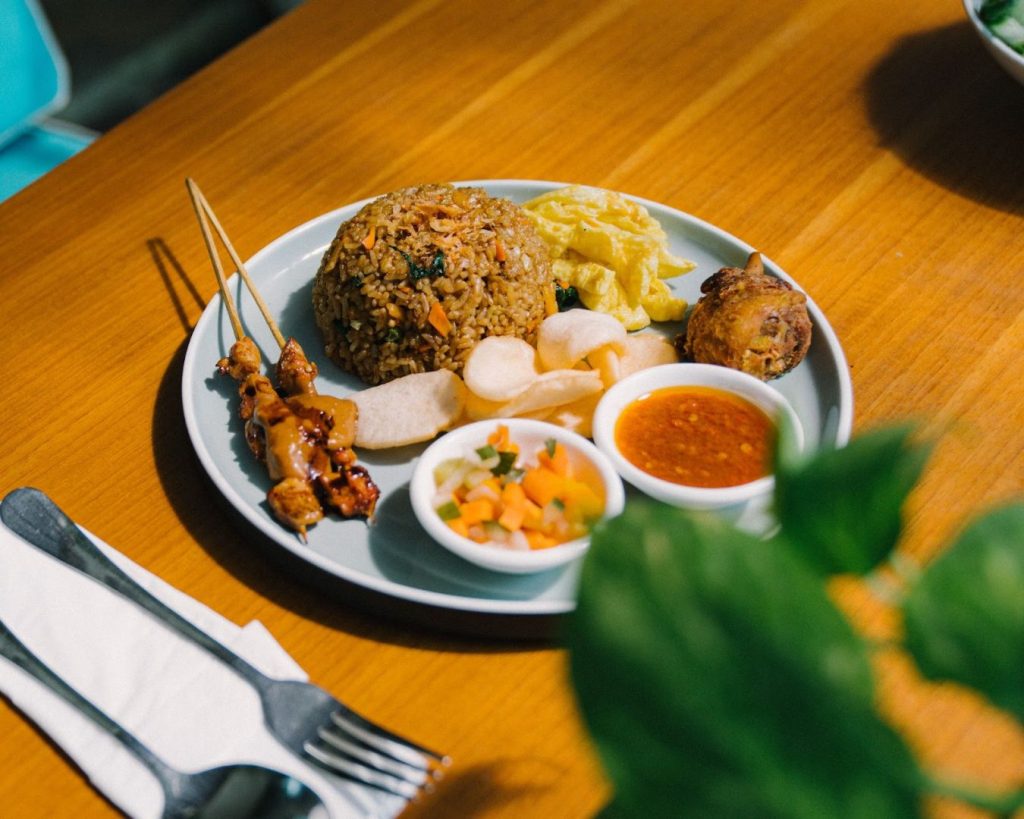 Indonesian fried rice nasi goreng at Colabo Cafe Jimbaran