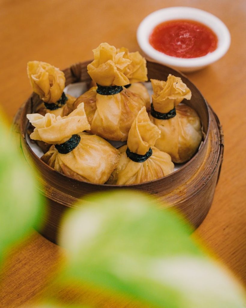 Crispy prawn dumpling snack at Colabo Cafe Jimbaran Bali