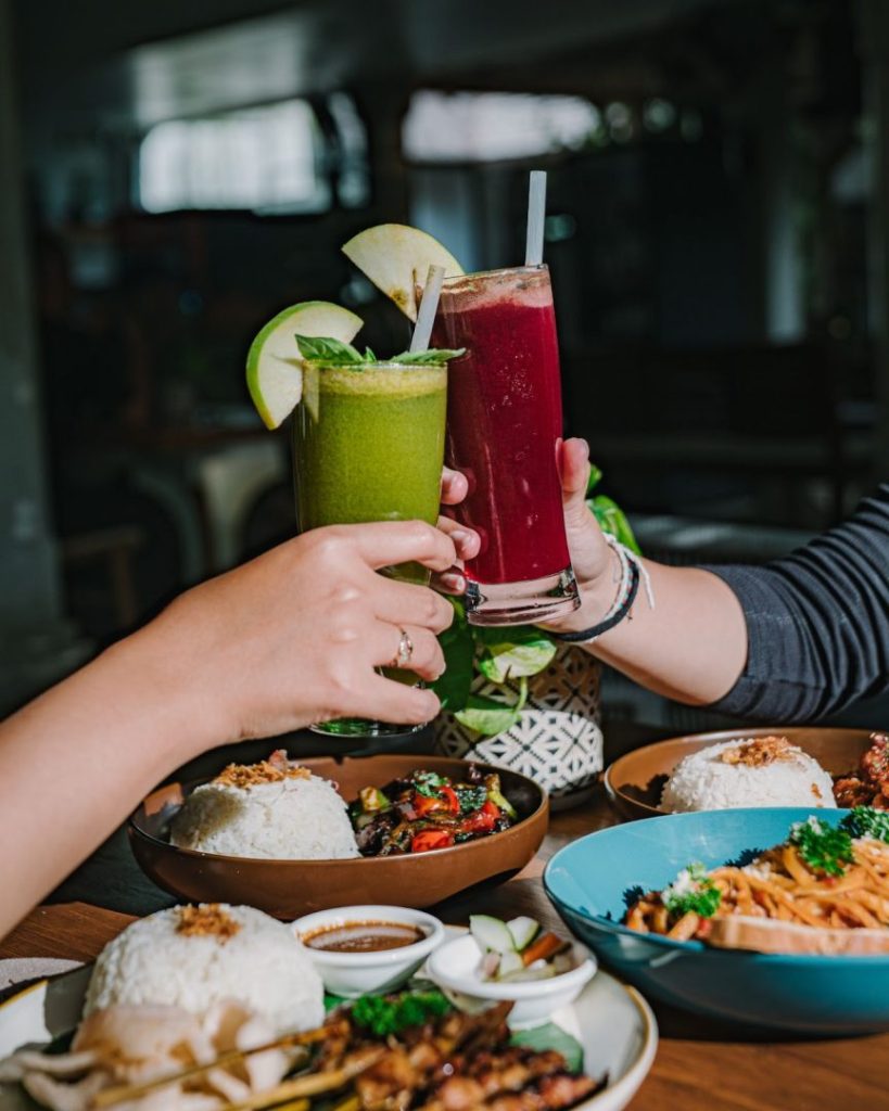Tropical fruit smoothie drink at Colabo Cafe Jimbaran Hub