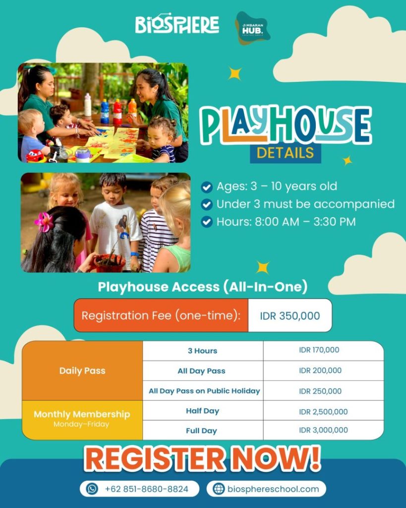 Say Hello to the All-New: Biosphere Playhouse! ✨We’ve evolved. What used to be a standard kids club is now a seamless, boundary-free world designed for your little explorers to truly belong🌿What’s new? 👀
We’ve removed the “systems” and the “separations.” No more choosing between a playground and a kids club!Biosphere Playhouse is one continuous experience. It’s a space where children aged 3–10 can move from a slide to a craft table to a sensory garden without missing a beat.Ready to step into a new chapter of play? 🤩
Contact us to discover more!